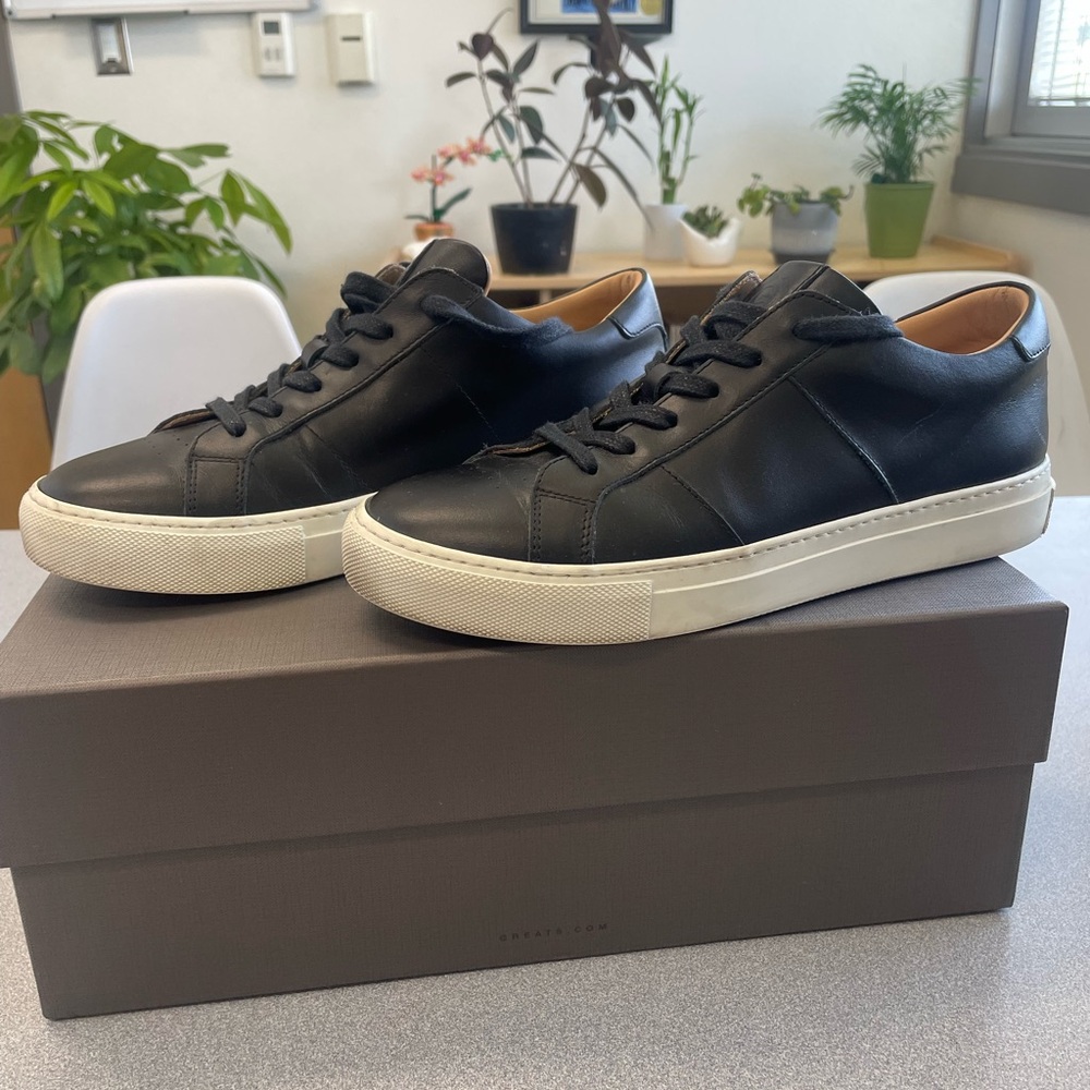 Greats Black and White Sneakers Minimalist Design